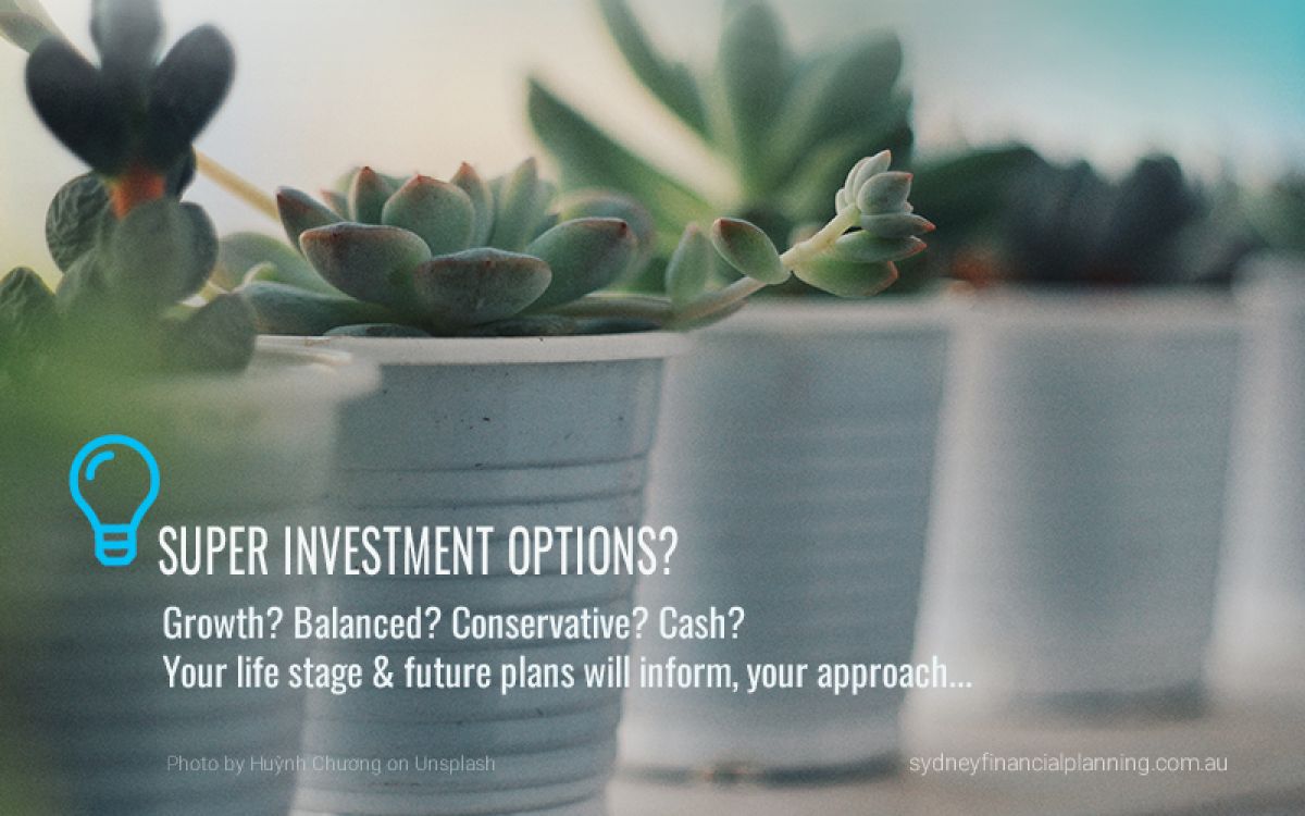 Super investment options
